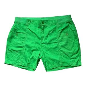 NWT FRESH Lime Green Cotton Shorts, W:20”, L:20”